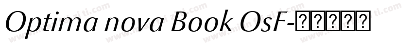 Optima nova Book OsF字体转换
